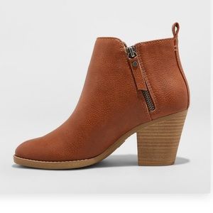 Wide Width Faux Leather Booties